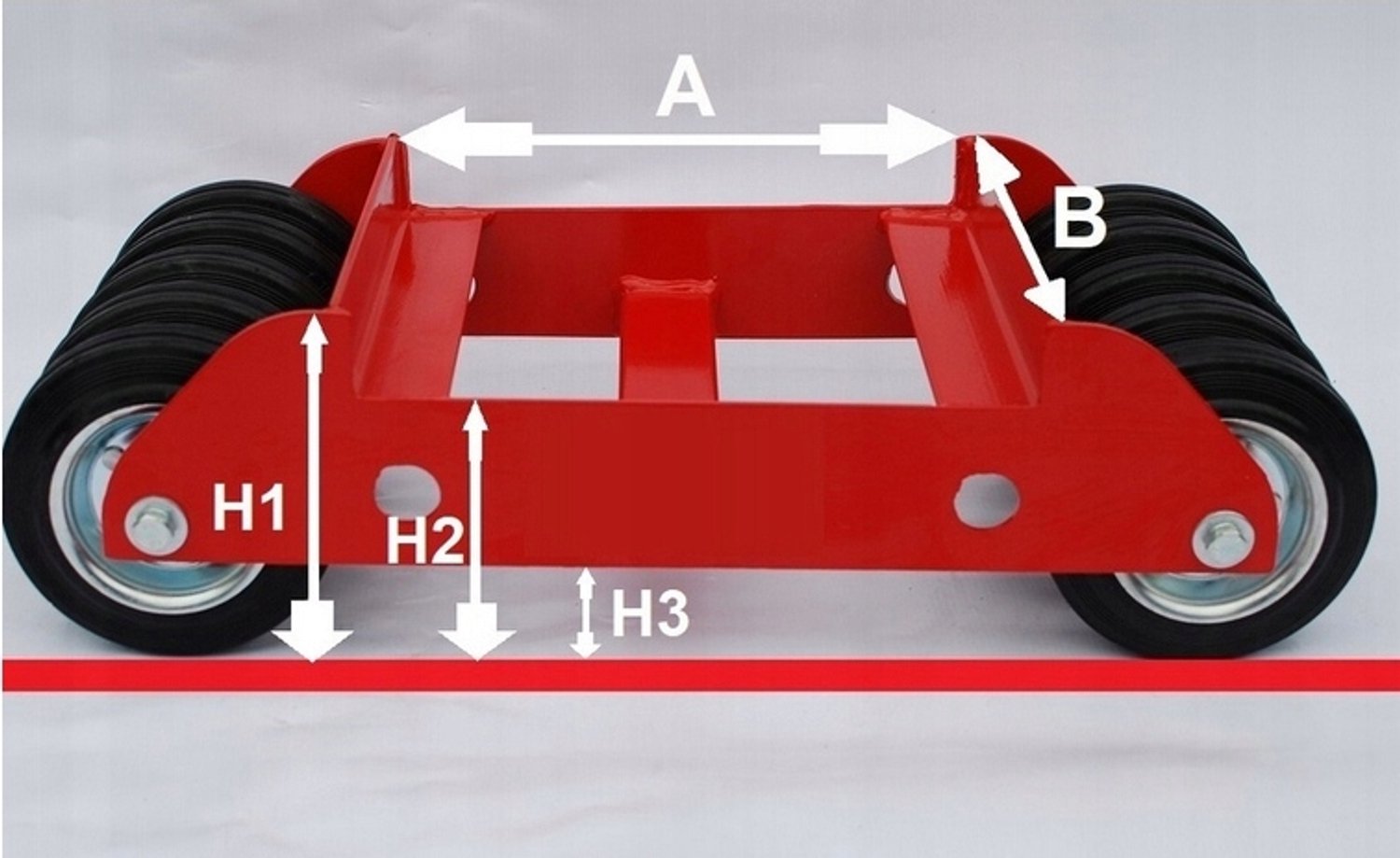Gele Werkplaatswagens voor Transport, 1500kg, 16cm Wielen