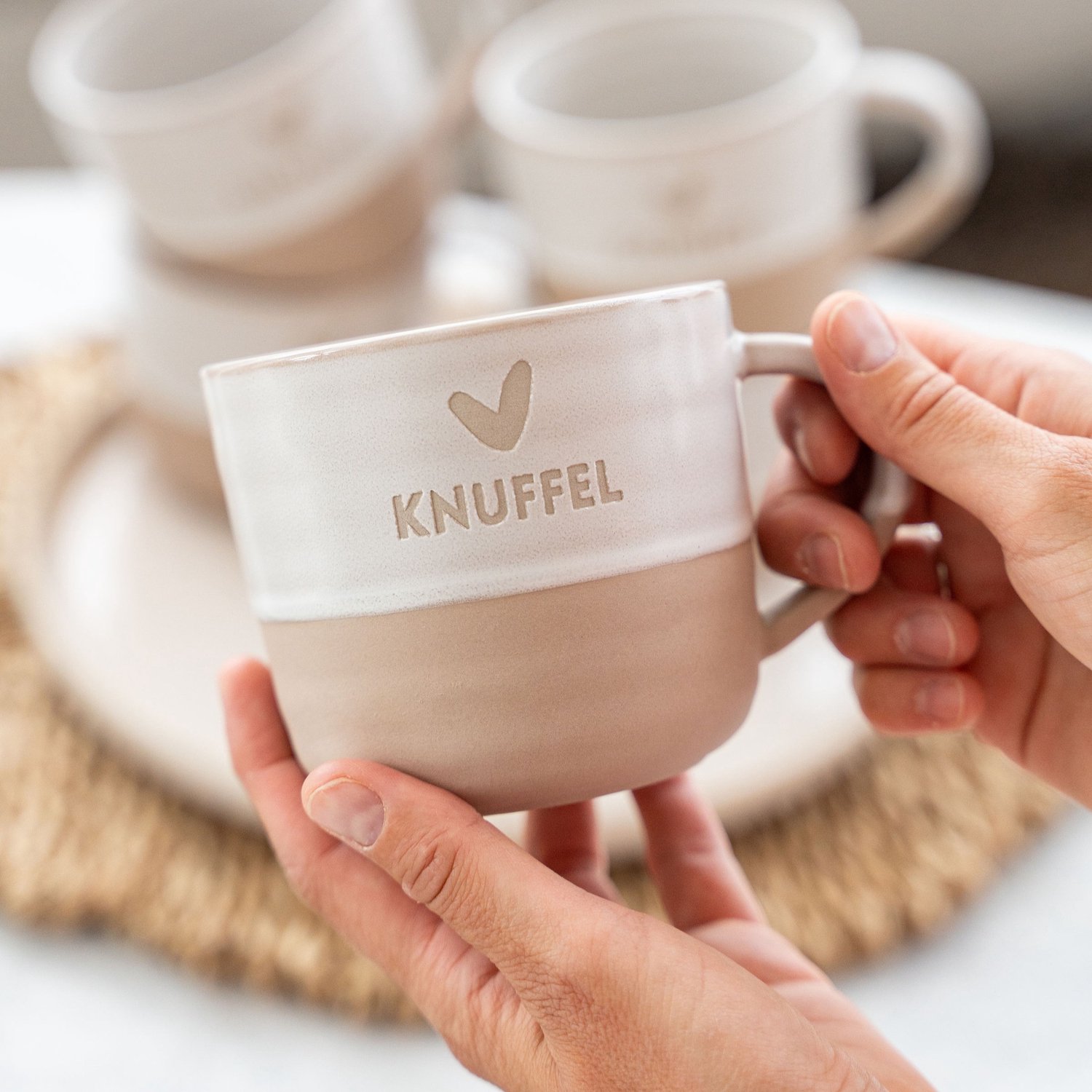 Lottea Aardewerk Theemok Knuffel - vriendinnen cadeaus, cadeau vriendin, cadeau vriendin verjaardag, cadeau vrouw populair