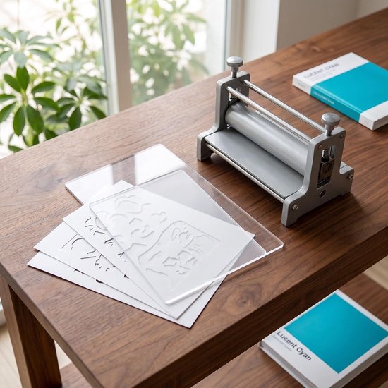 2 Stuks Heldere Acryl Snijplaten Dik Cut Machine Stabiele Ondersteuning Precieze Positionering Geschikt voor Papier Embossen Knutselprojecten — afbeelding 4