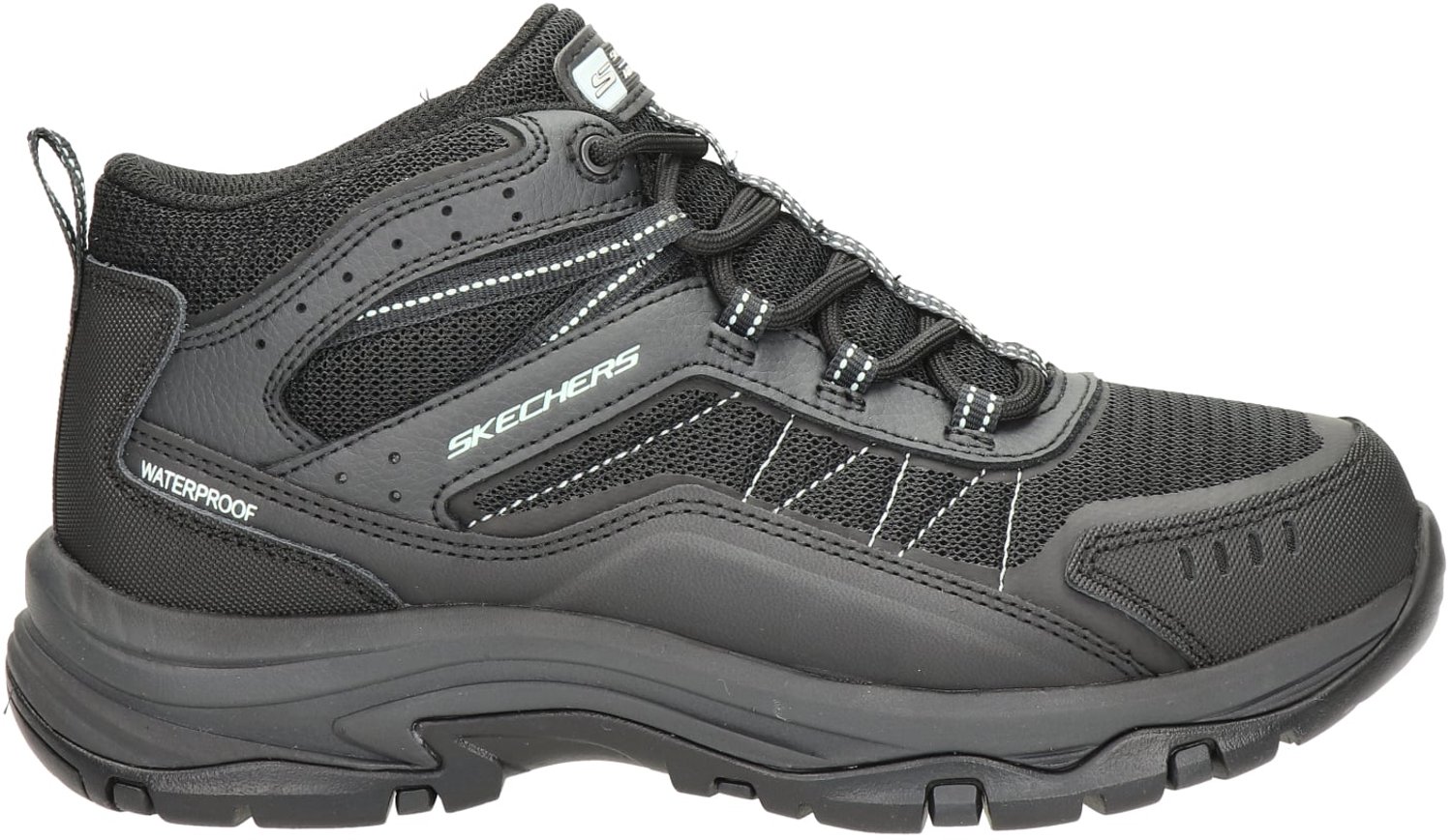 Skechers Trego Ashaway dames wandelschoenen Zwart