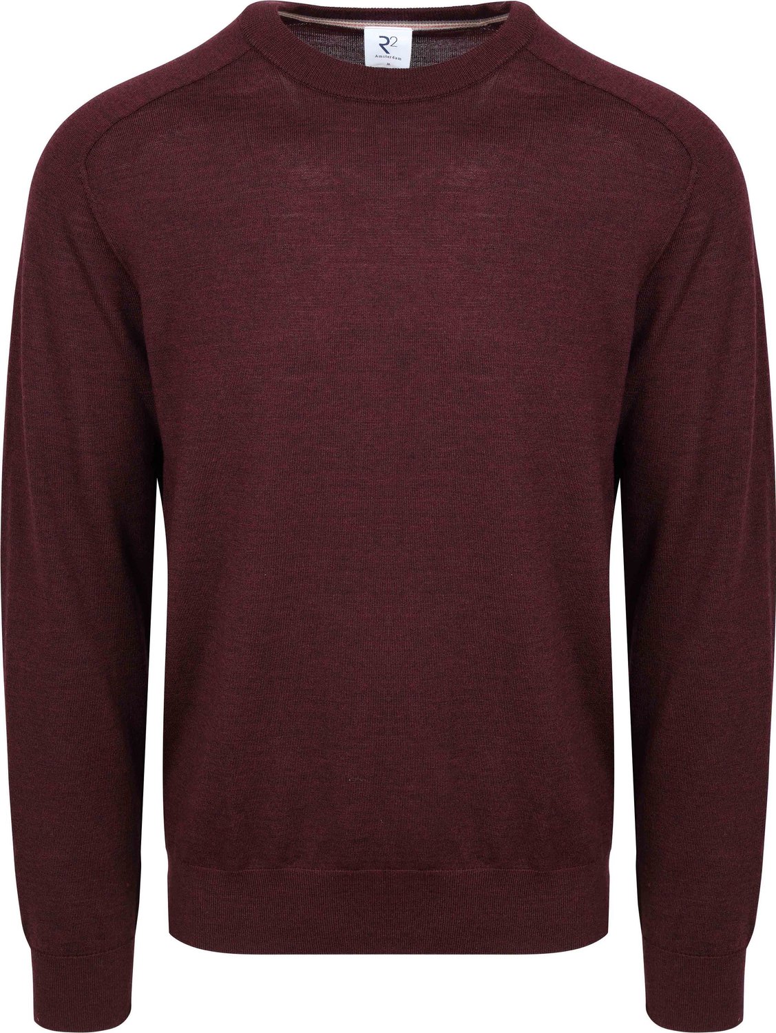 R2 Trui Merinowol Bordeaux - Maat S - Heren - Pullovers