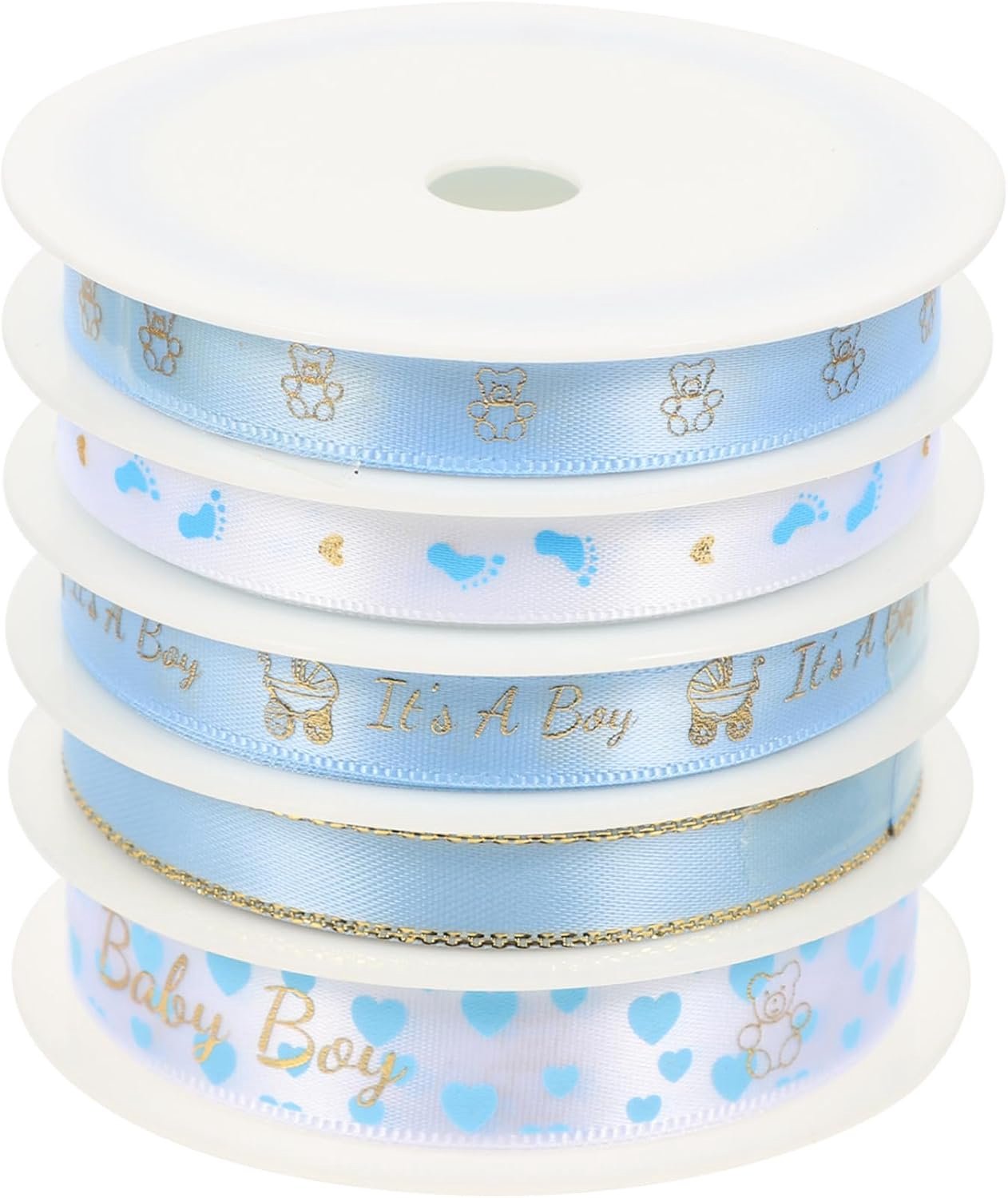 5 Rollen Polyester Knutsellint voor Cadeauverpakking Lichtgewicht Duurzaam DIY Decoratielint voor Feestelijke Bogen Huiselijk Gebruik Per