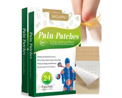 Dubbelzijdige Perforatie Pijnverlichtingspleisters - 24 Stuks in 2 Dozen, Effectieve Pijnbestrijding, Comfortabel en Ademend