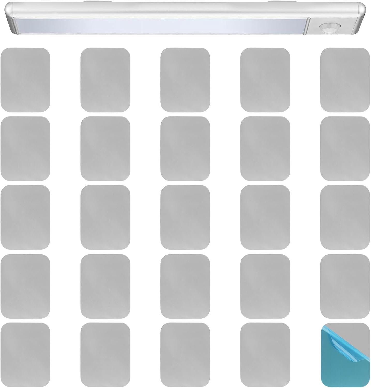 25Pcs Under Cabinet Lights Mounting Strips, Vent Cover Replacement Strips for Magnetic LED Lighting Cabinet Light (Not - ShopVlot