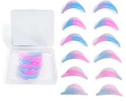 Libeauty Wimperliftpads, 12 stuks wimperliftschilden, wimperliftstangen, 6 maten, nieuw ontwerp, hergebruik wimperliftpads voor wimperlift thuis en in