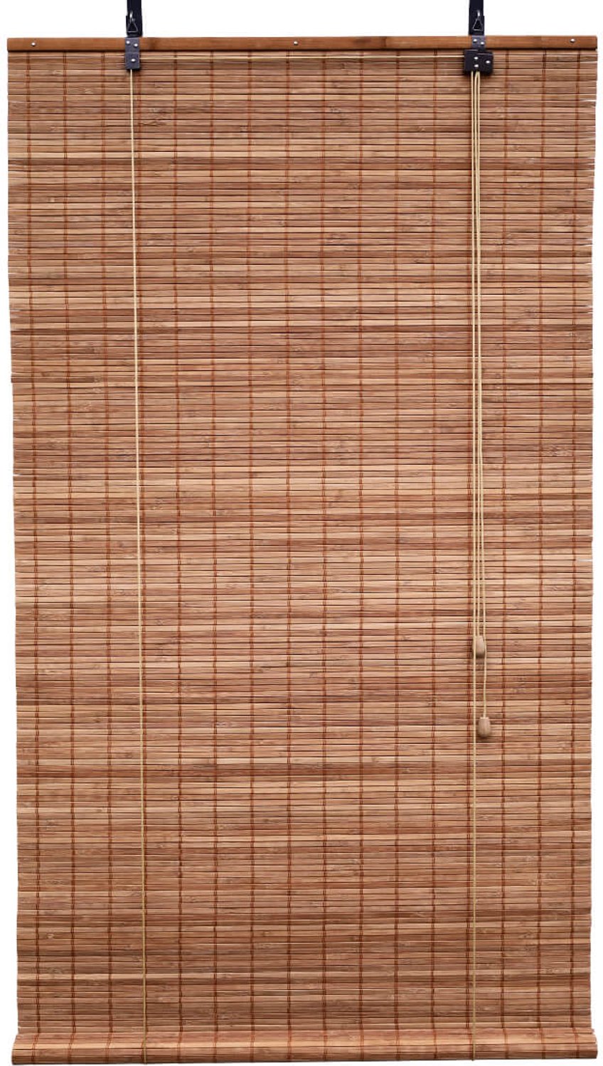 Bamboebaas® bamboe rolgordijn Fedde - Bruin - 110x160 cm - Natuurlijke look - Zonwerend - Duurzaam bamboe - Lichtdoorlatend - Geschikt voor binnen en buiten - Eenvoudige montage