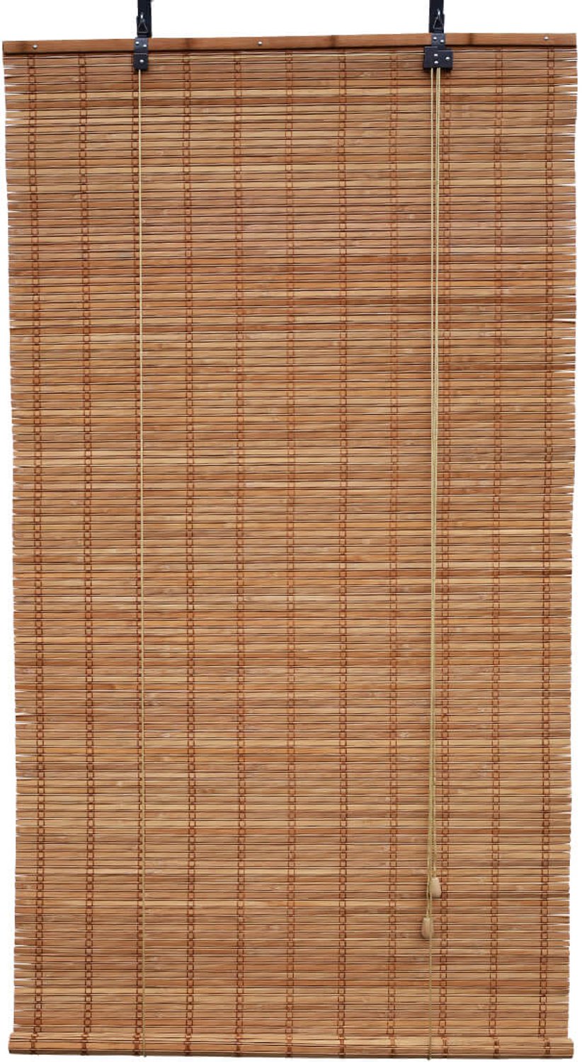 Barori Bamboebaas® bamboe rolgordijn Sem - Bruin - 120x220 cm - Natuurlijke look - Zonwerend - Duurzaam bamboe - Lichtdoorlatend - Geschikt voor binnen en buiten - Eenvoudige montage