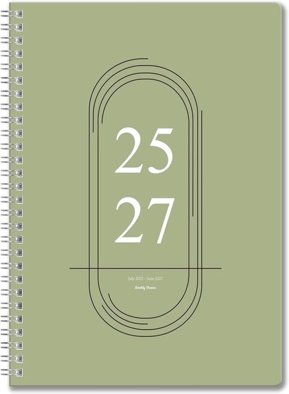 Maandplanner 2025-2027 - B5 - Met maand- en weekkalender