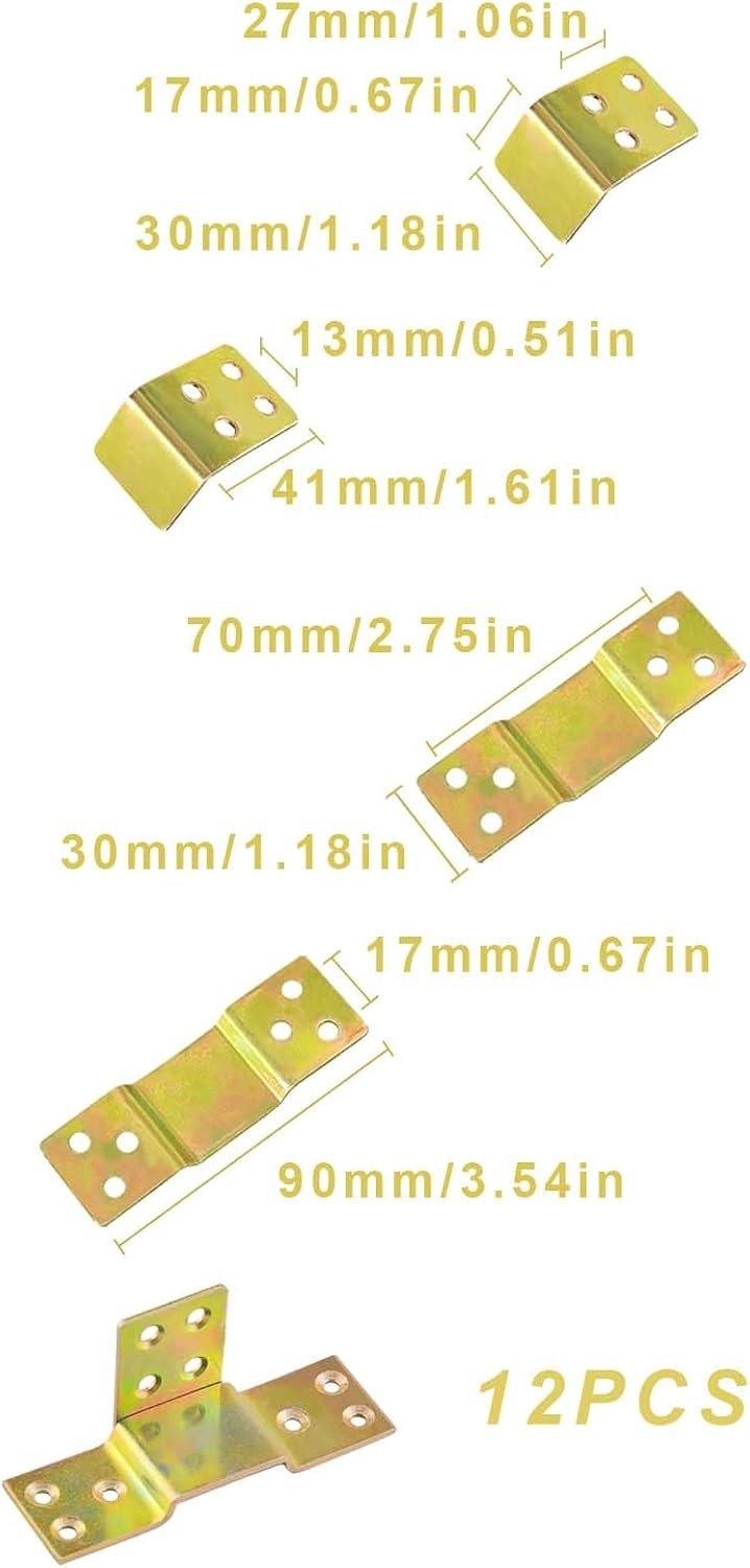 Metalen Bedboog Frame Set 90mm x 30mm met Hoekverbinding voor Ondersteuning van Hangbedden en Bedbollen met 5mm Gatdiameter — afbeelding 5