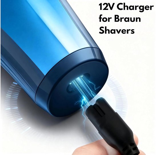Vervangende USB Oplaadkabel 12V voor Braun Elektrisch Scheerapparaat Serie 1/2/3/5/6/7/8/9, 3000S, 301S, 3040S, 390CC, 5190CC, 5790, 790CC, 760CC, 7865CC, 7893s — afbeelding 3
