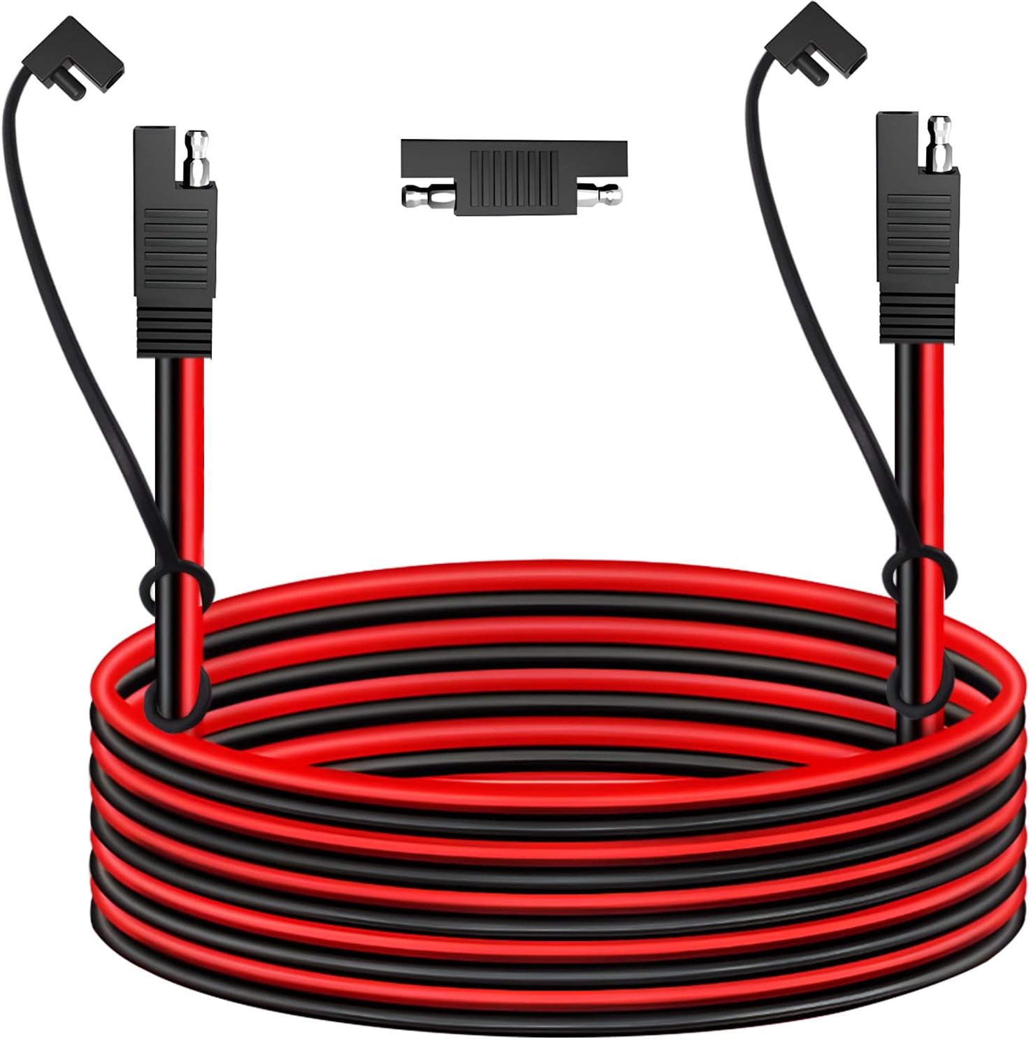 18 AWG SAE Verlengkabel, Snelkoppeling, Scheiding, Plug-Draad Met Polarity Reverse Adapter Voor Zonnepaneel, Auto's, Motorfietsen, Tractoren