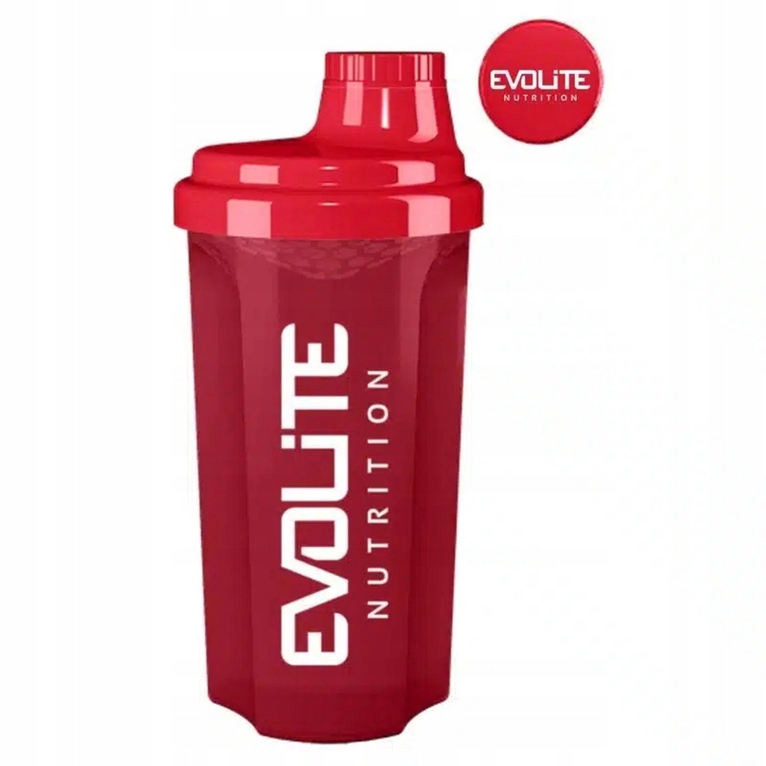 Evolite Shaker 700ml Rood - Ideale Proteineshaker met Zeef