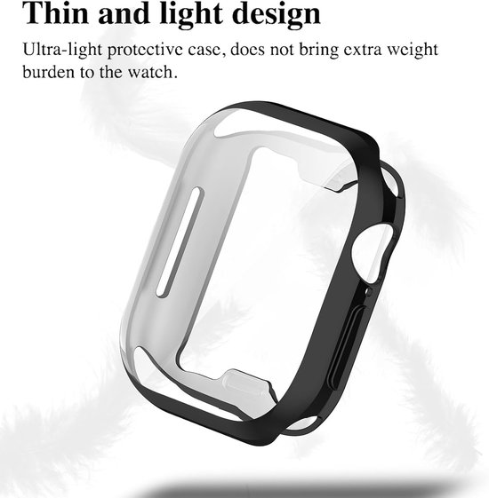 3 stuks beschermhoes voor Apple Watch S12 43 mm met gehard glas — afbeelding 2