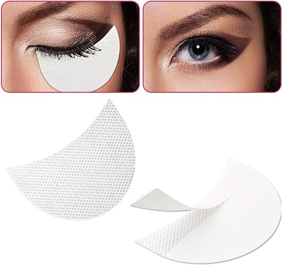100 stuks oogschaduw pads eyeliner tools oogschaduw sjablonen voor wimpers trimmen wimpers verven lip make-up — afbeelding 4