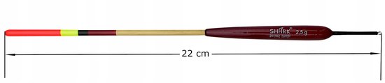 SHARK Doorvoerspinner van Balsa 2,5g / 22cm - Perfecte Kwaliteit — afbeelding 2