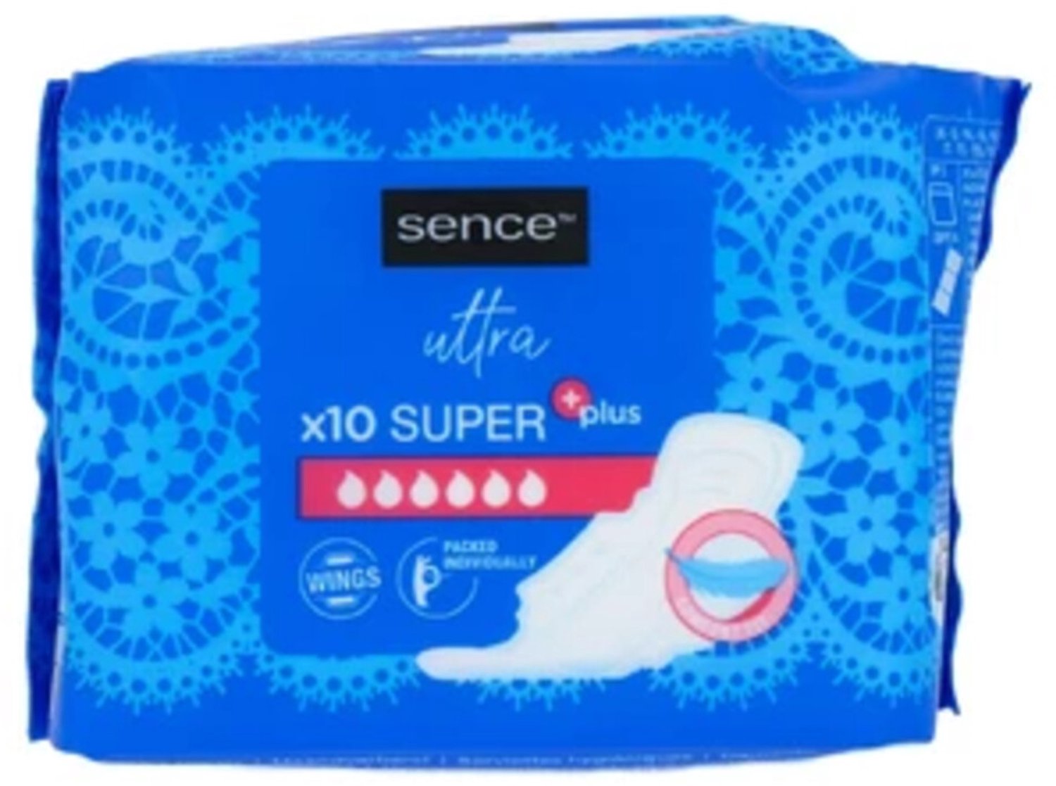 Sence - Maandverband Super Plus - 12 x 10 stuks - Voordeelverpakking
