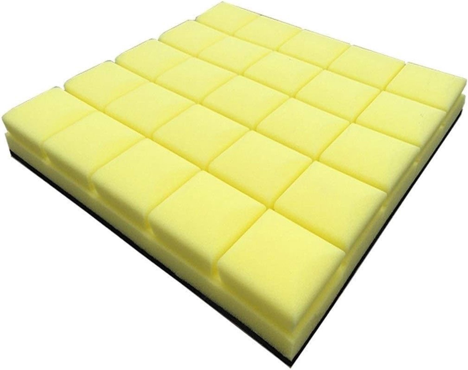 Akoestische panelen, geluidsisolerende panelen, kleur Zacht akoestisch schuim Tegel Dikker anti-geluid Geluidsabsorberend katoen Maat: 50 * 50 * 6 cm, Geel