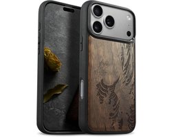 Carveit Wood Case for iPhone 18 Pro Max (Walnotenhout-Golf Herontworpen)