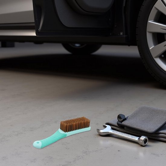 2 Stuks Ergonomische Auto Schoonmaakborstel met Nylon Haren Compacte Interieur Reiniger voor Dashboard Ventilatieopeningen Kleine Ruimtes Geschikt voor Auto Boot Camper — afbeelding 3