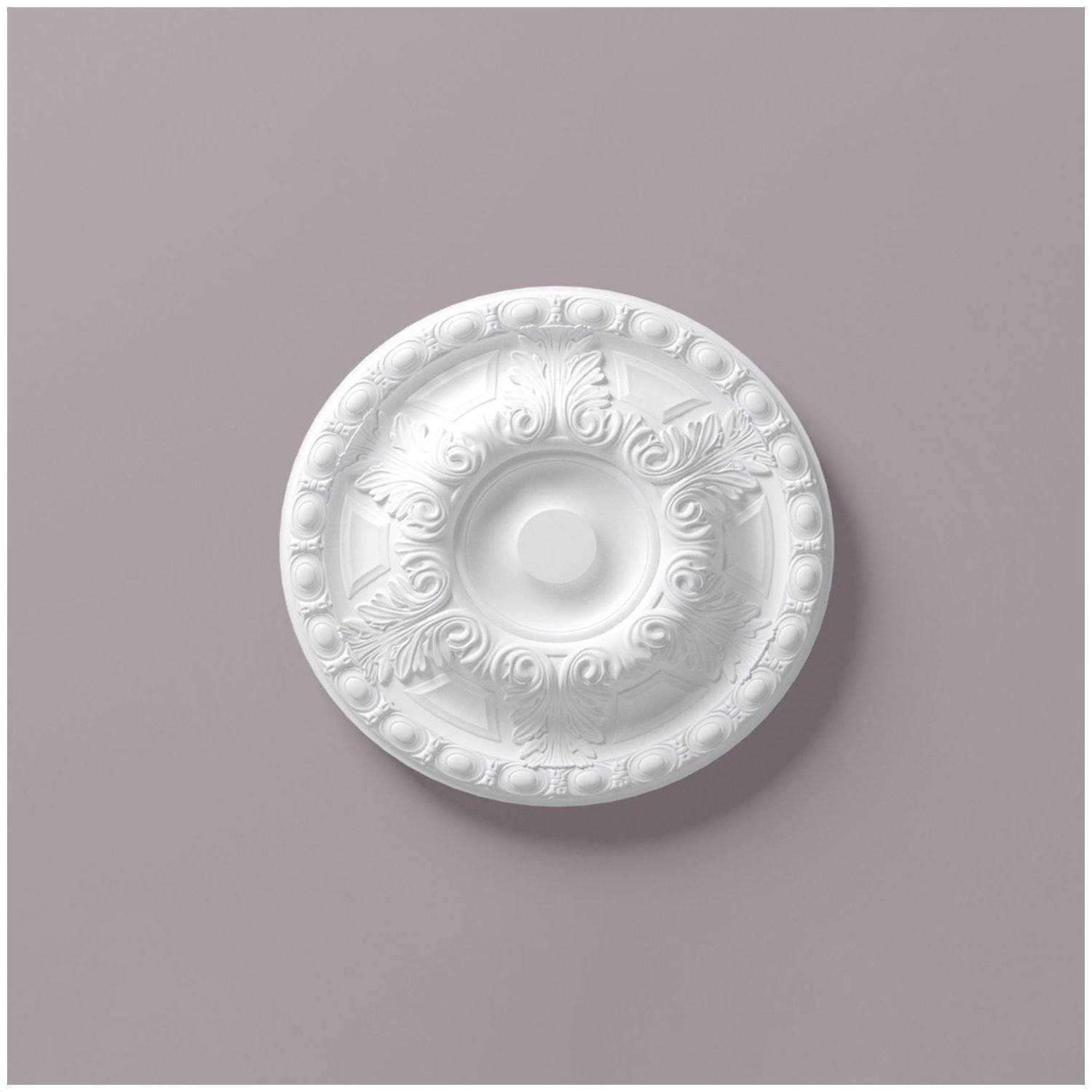 Plafond Rozet NMC R18 ARSTYL Noel Marquet Sierelement tijdeloos klassieke stijl wit diameter 60 cm