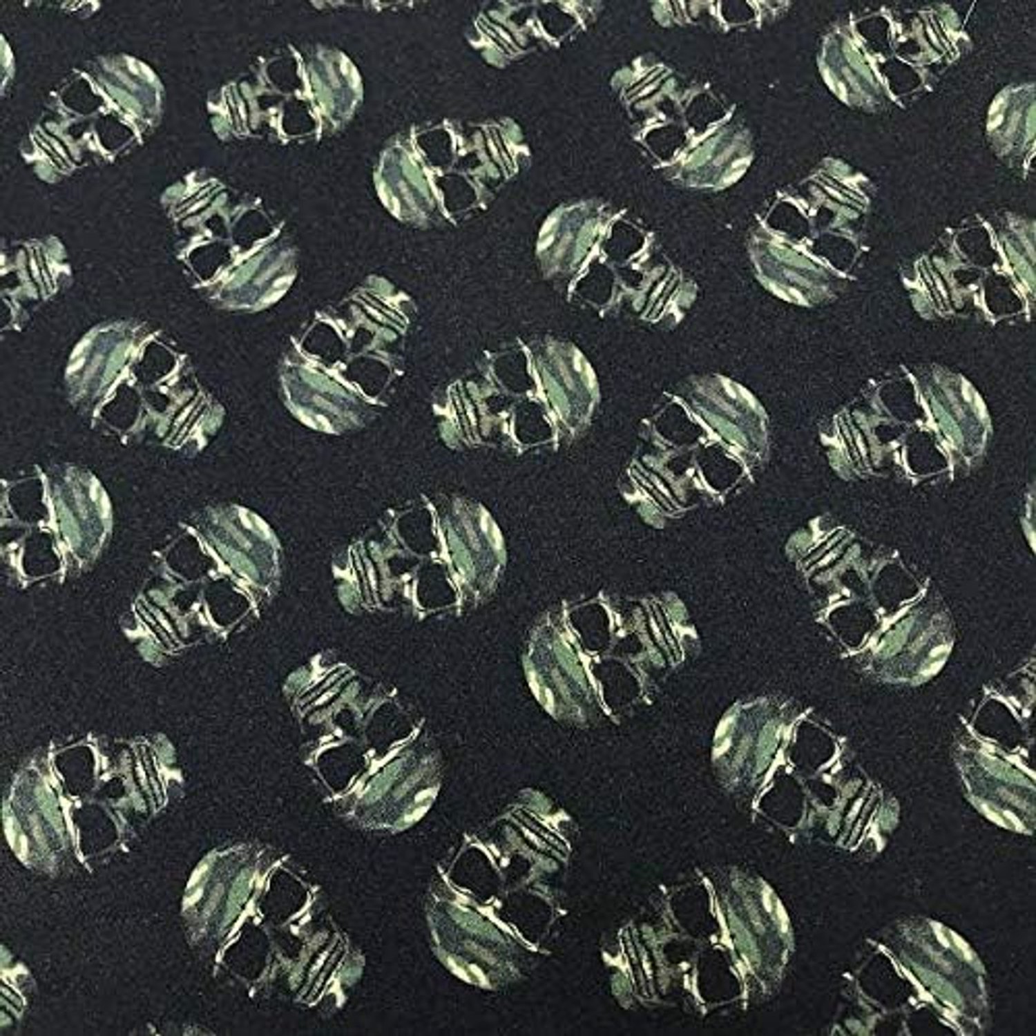 Kt KILOtela - Patchworkstof - digitale print - 100% katoen - patchwork 100 cm lang x 140 cm breed, zwart, groen - 1 meter