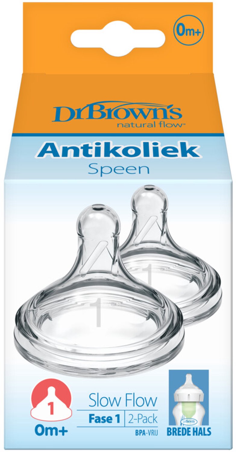 Dr. Brown's Options+ Flesspeen - Fase 1 - Brede halsfles - 2 stuks van Dr. Brown's — afbeelding 4