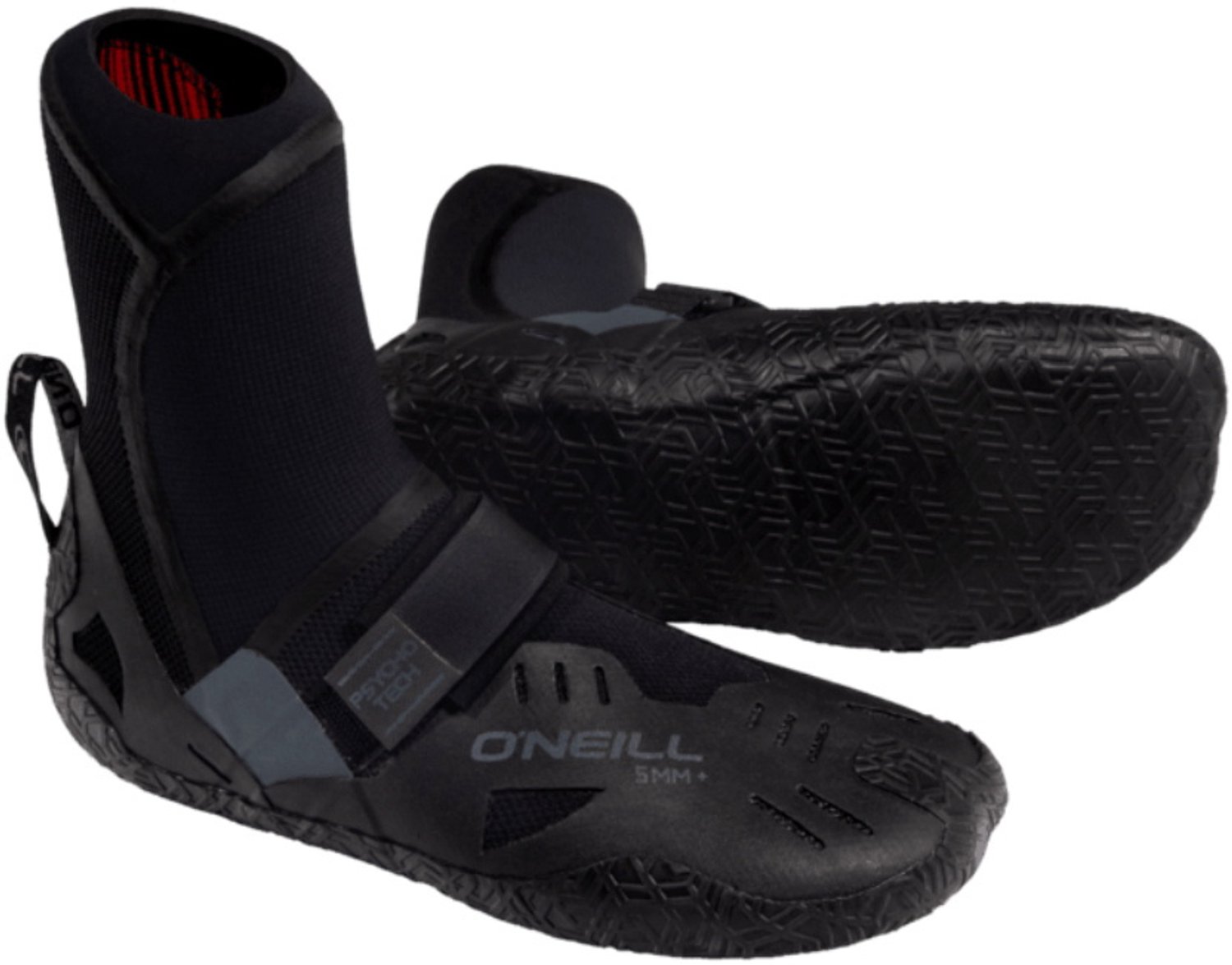 2026 O'Neill Psycho Tech 5mm + Round Toe Neoprene Boots - Black