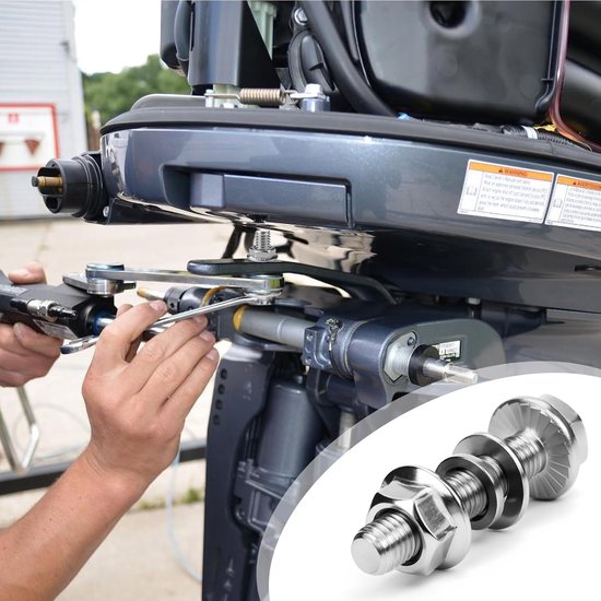 12 stuks M6x20 zeskantschroeven m6 schroeven set roestvrij staal A2 70 | Volschroefdraad, buitenseskant, flensmoeren, veerringen, sluitringen, magneten, zeskantdopsleutel voor bouwmachines — afbeelding 3