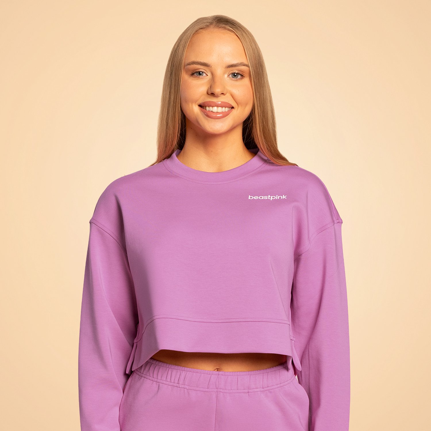 GymBeam Damessweatshirt Grace Paars BeastPink S