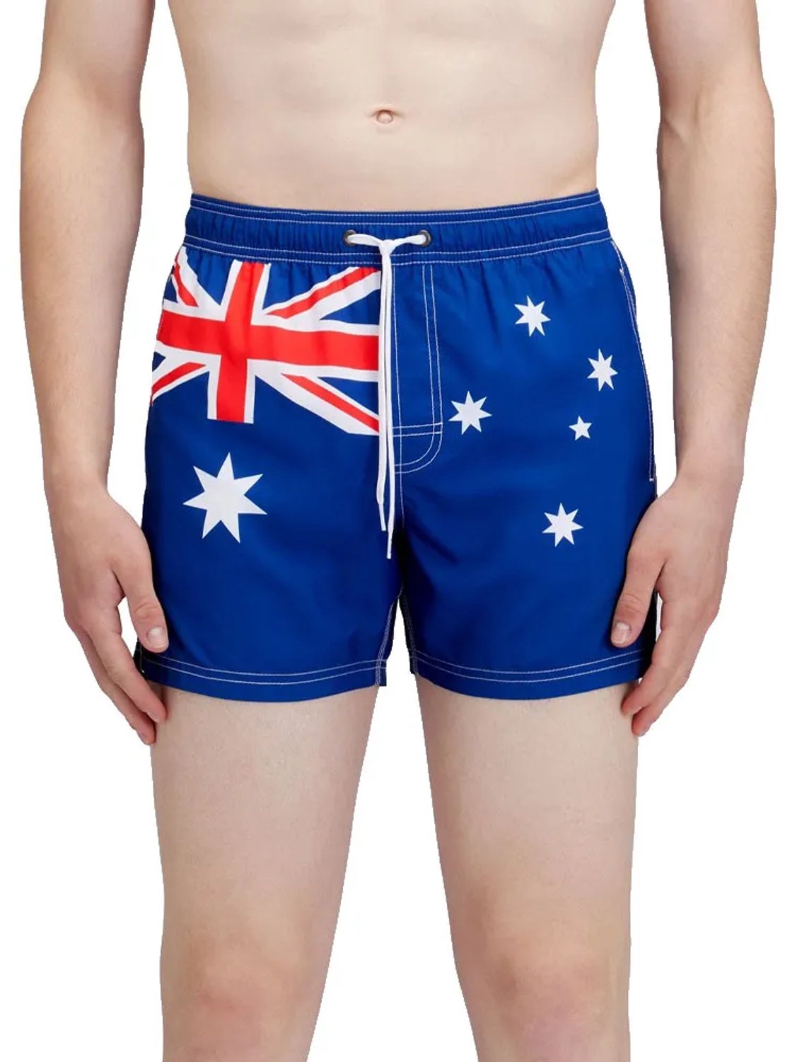 Sundek Elasticated Waistband Recycled Polyester Repreve Australia Flag Zwembroek Blauw L Man