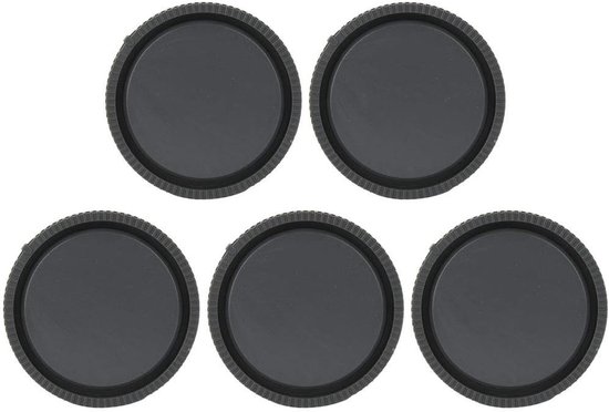 5 Stuks Kunststof Achterste Lensdoppen Hoogwaardige Lensdop voor E-Mount Camerabescherming — afbeelding 4