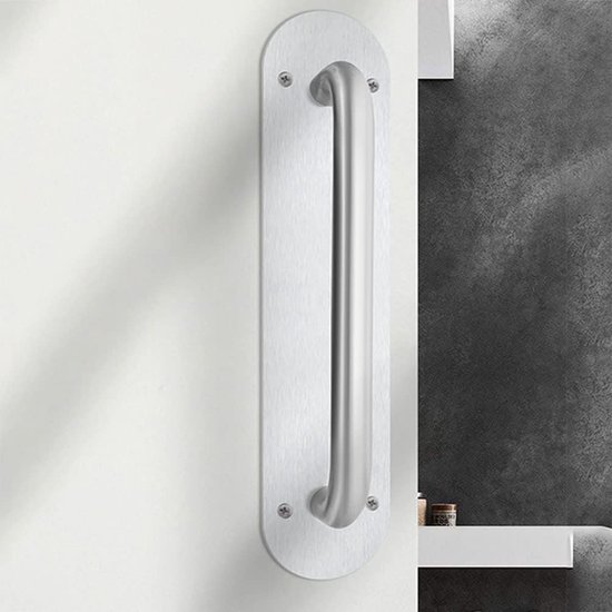 2 Stuks Meubelgrepen Roestvrij Staal Keuken Deurgrepen Zilver Keukenkast Handgrepen Bar Deurklink Schuurdeuren Tuinhuisjes Deurgrepen met Schroeven(Volledige Lengte:199mm,Zilver) — afbeelding 2
