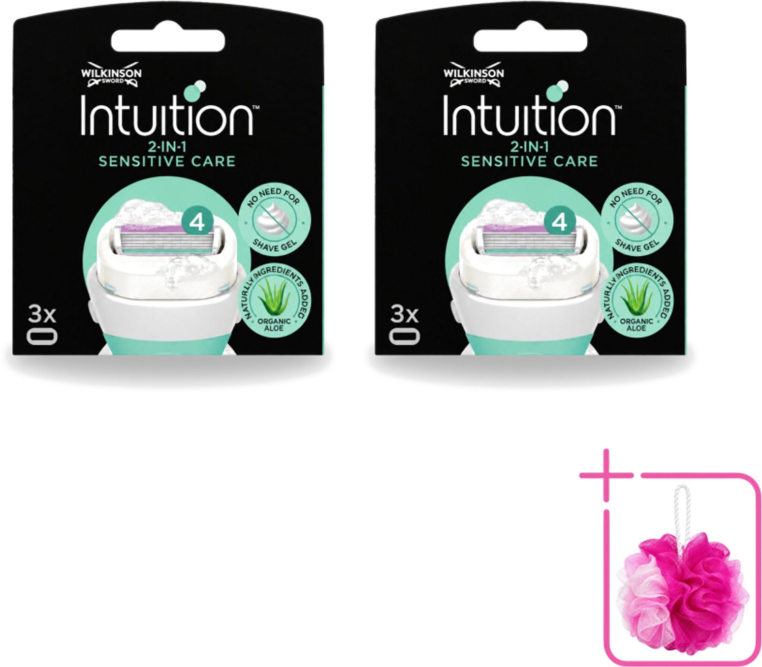 2 x Wilkinson – Scheermesjes – Intuition Dry Skin Sensitive Care – 3 Scheermesjes - Bulkverpakking - Gevoelige huid - Scheermesjes