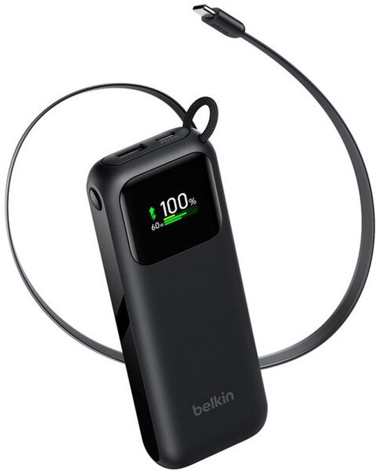 Belkin Powerbank 11.000 mAh met Snelladen 60 Watt Zwart