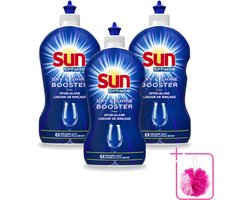 3 x Sun - Shine & Dry Booster - Spoelglans - 450 ml - Bulkverpakking - Spoelglans - Douchemop - Vaatwasmachine