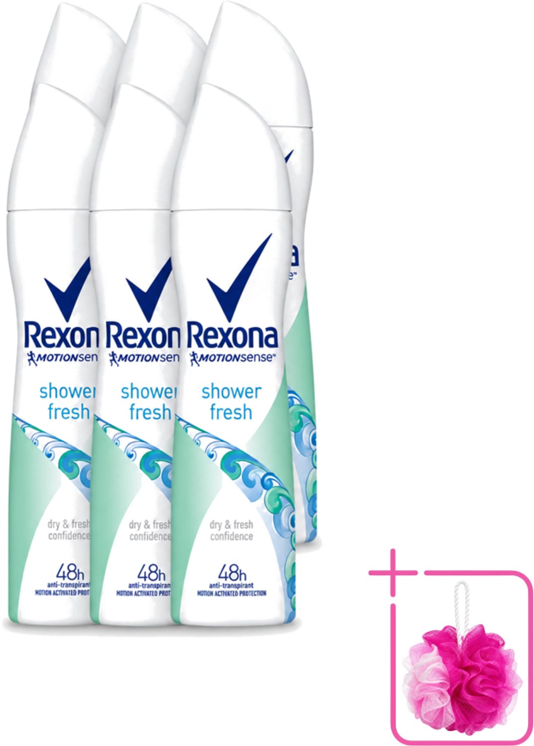 6 x Rexona - Shower Fresh - Deodorant Spray - Anti-transpirant - 150 ml - Bulkverpakking - Deodorant spray - Zweetvermindering