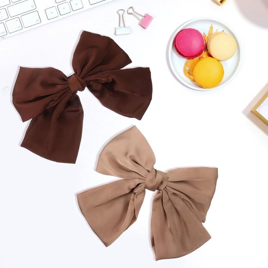 2stuks Grote Haarstrikken Voor Meisjes Mode Haarclips Geschikt Voor Diverse Kapsels Haaraccessoire Voor Vrouwen Voor Feestdagen Dagelijks Gebruik — afbeelding 5
