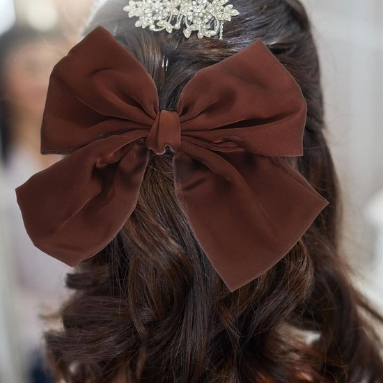 2stuks Grote Haarstrikken Voor Meisjes Mode Haarclips Geschikt Voor Diverse Kapsels Haaraccessoire Voor Vrouwen Voor Feestdagen Dagelijks Gebruik — afbeelding 3