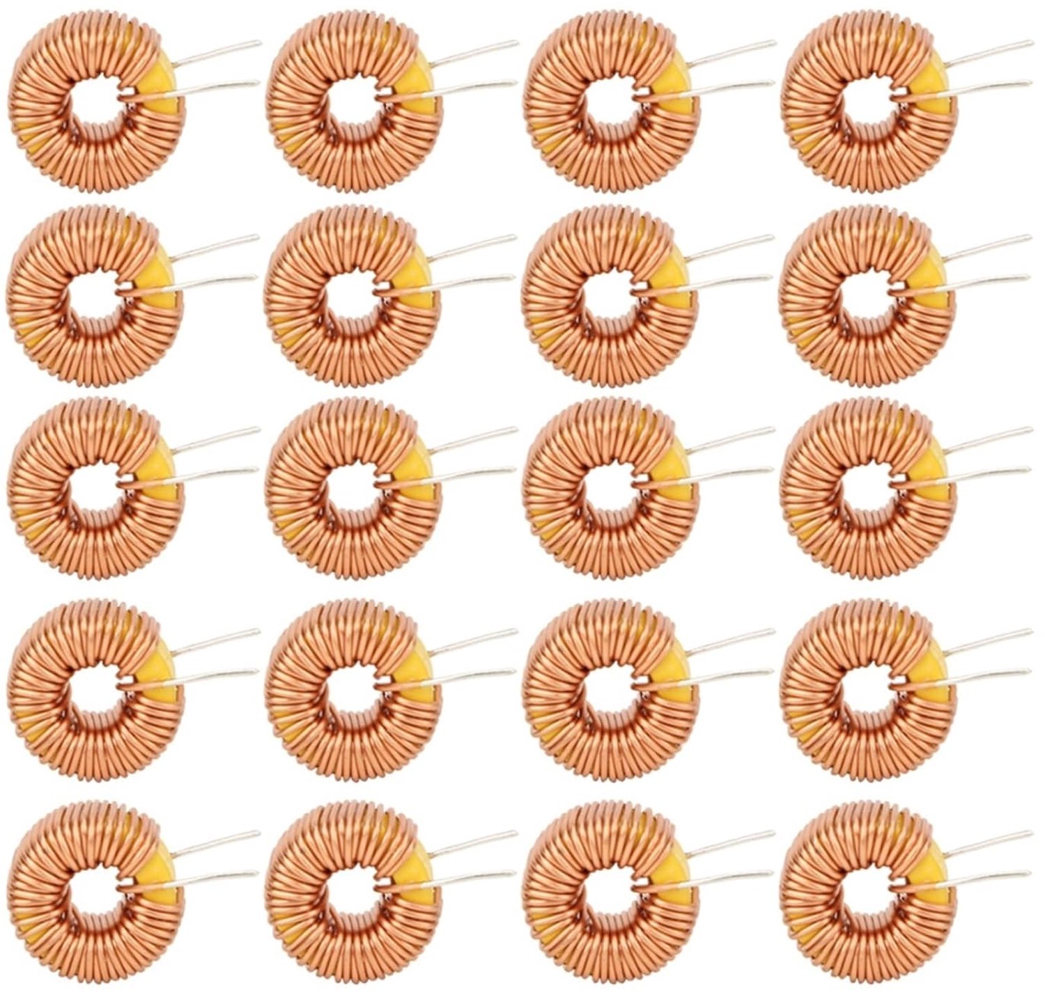 20pcs toroid magnetic inductor wire of copper coil for circuit board of circuit board 100UH 0.6mm - ShopVlot
