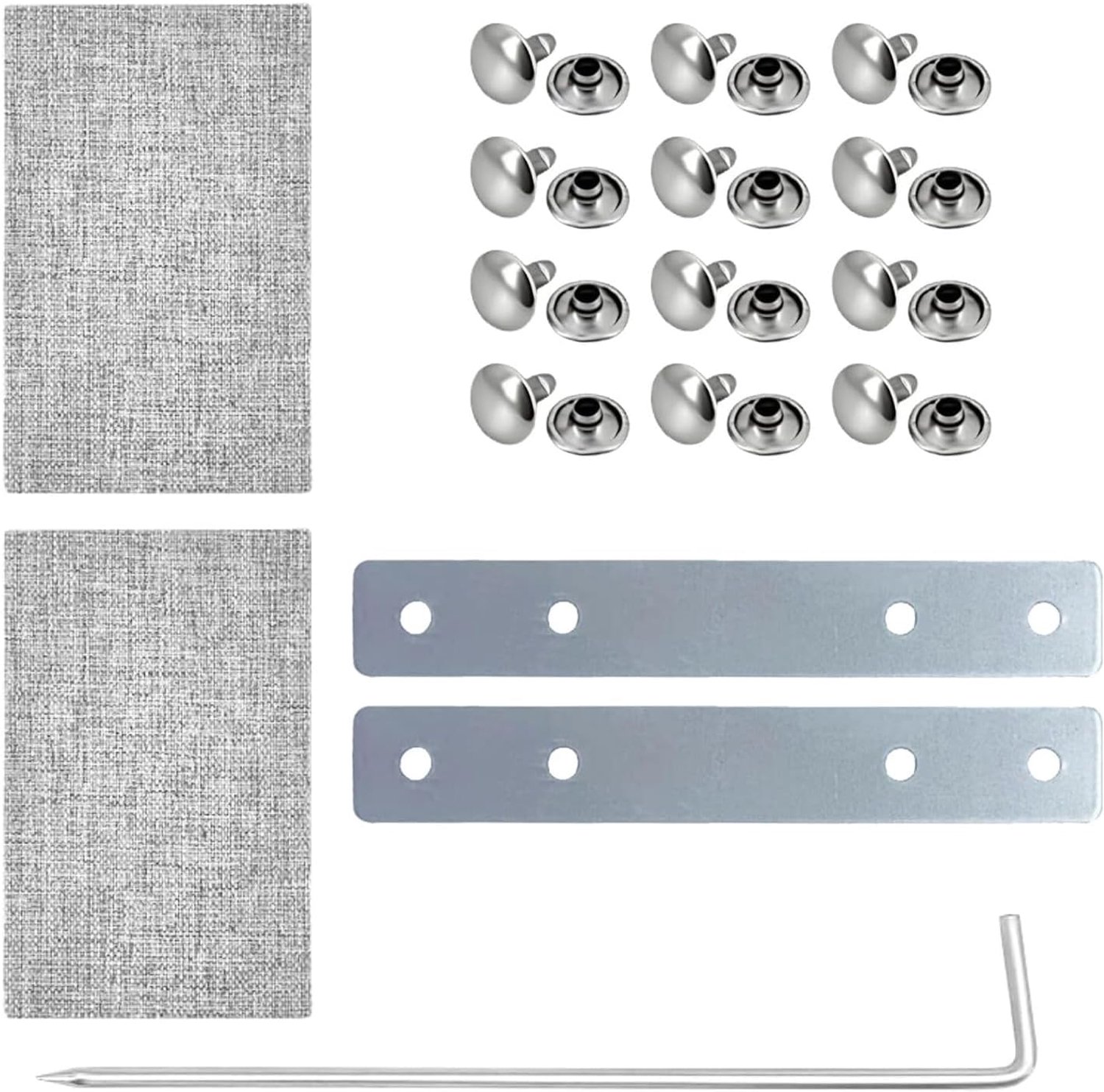Reparatieset 20 mm - 23 mm riembreedte, hoogwaardige roestvrijstalen platen