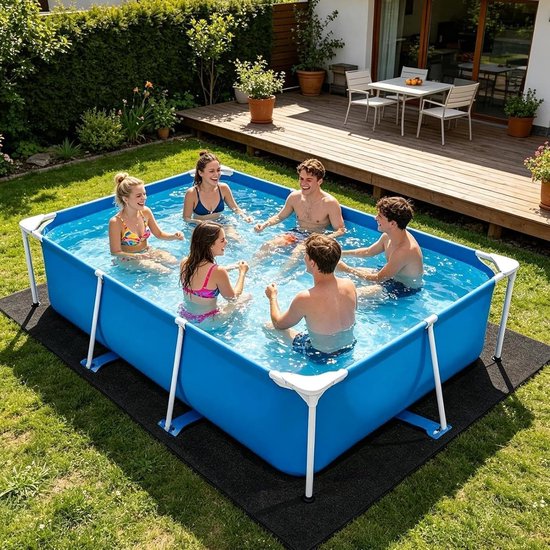 Pool Pad - Pool Ground Pad, Vierkante Tub Bodem Bescherming Mat — afbeelding 4