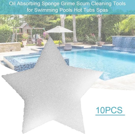 Pool Scum Absorberende Spons - 10 Stuk Olie en Vuil Verwijdering Spons Set — afbeelding 4