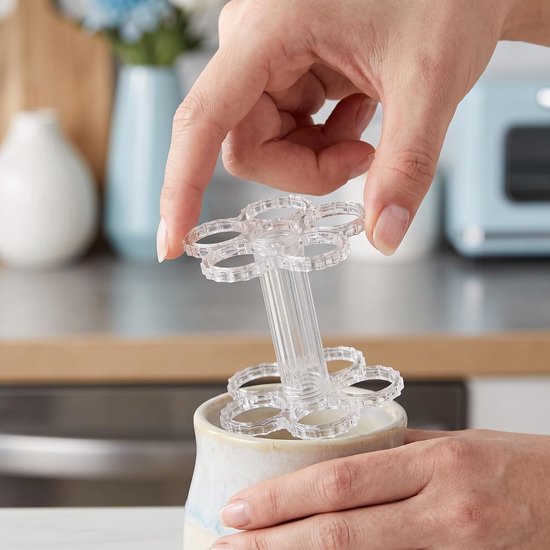 10 Stuks Transparante Spiral Ikebana Bloemhouder Herbruikbare Bloemstam Fixator voor Smalle Brede Vazen Onzichtbare Steun voor Bloemstukken Thuissfeer — afbeelding 5