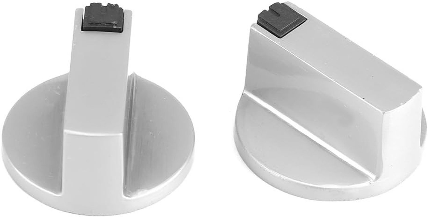 Gasfornuis Knoppen 6mm van Zinklegering en RVS - Ronde Metalen Schakelaar voor Kookplaat en Oven