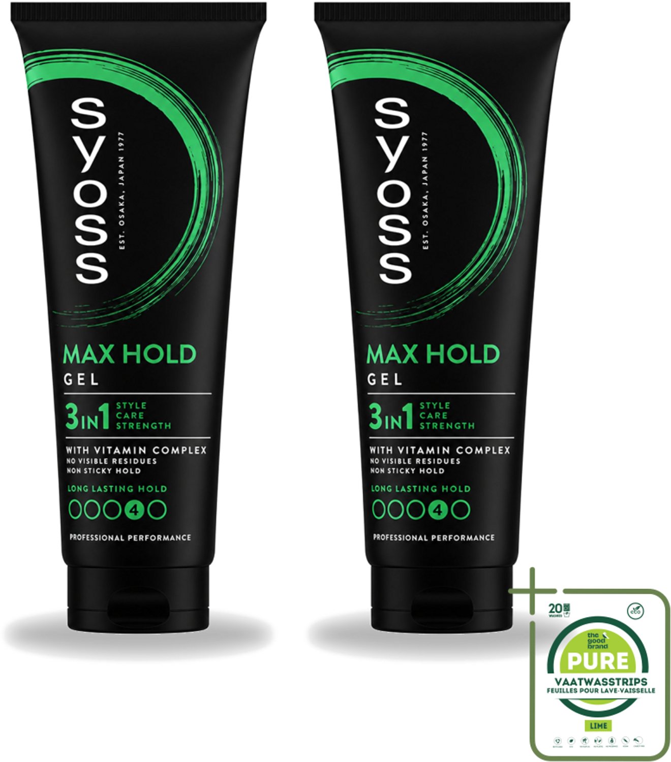 2 x Syoss - Max Hold - Haargel - Maximale Hold - 250 ml - Grootverpakking - Haargel - Maximale Hold - Styling - Haarverzorging - Haarherstel