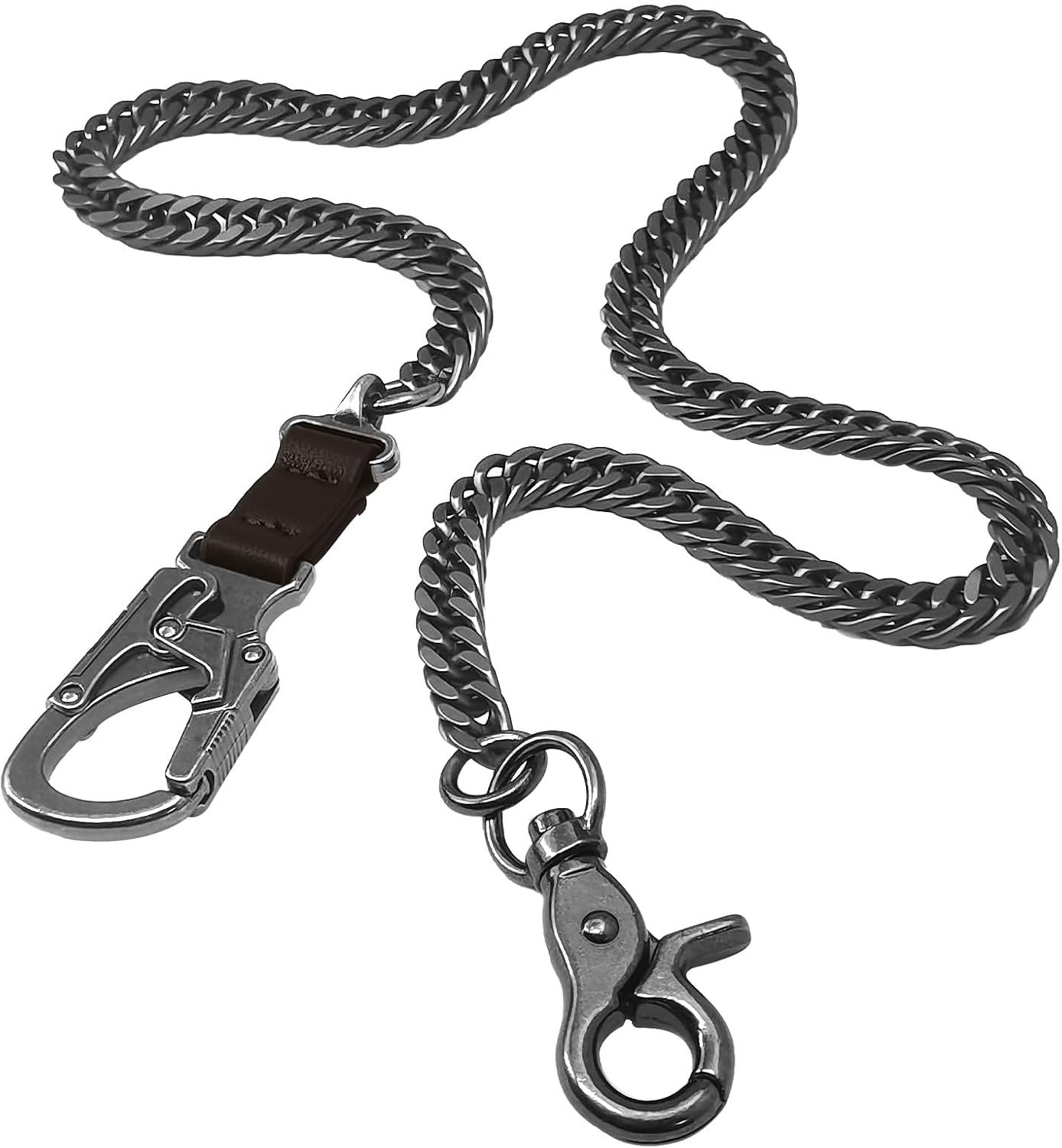 Portemonnee ketting 63cm - RVS - Dubbel vergrendelingsmechanisme - Veilig en stijlvol gebruik - ShopVlot