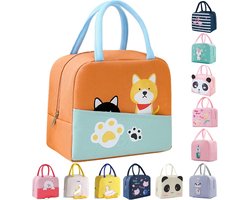 WUWYOUWL Lunchtas, leuke geïsoleerde herbruikbare lunchkoeltassen, waterdichte opvouwbare lunchtas voor vrouwen - ShopVlot