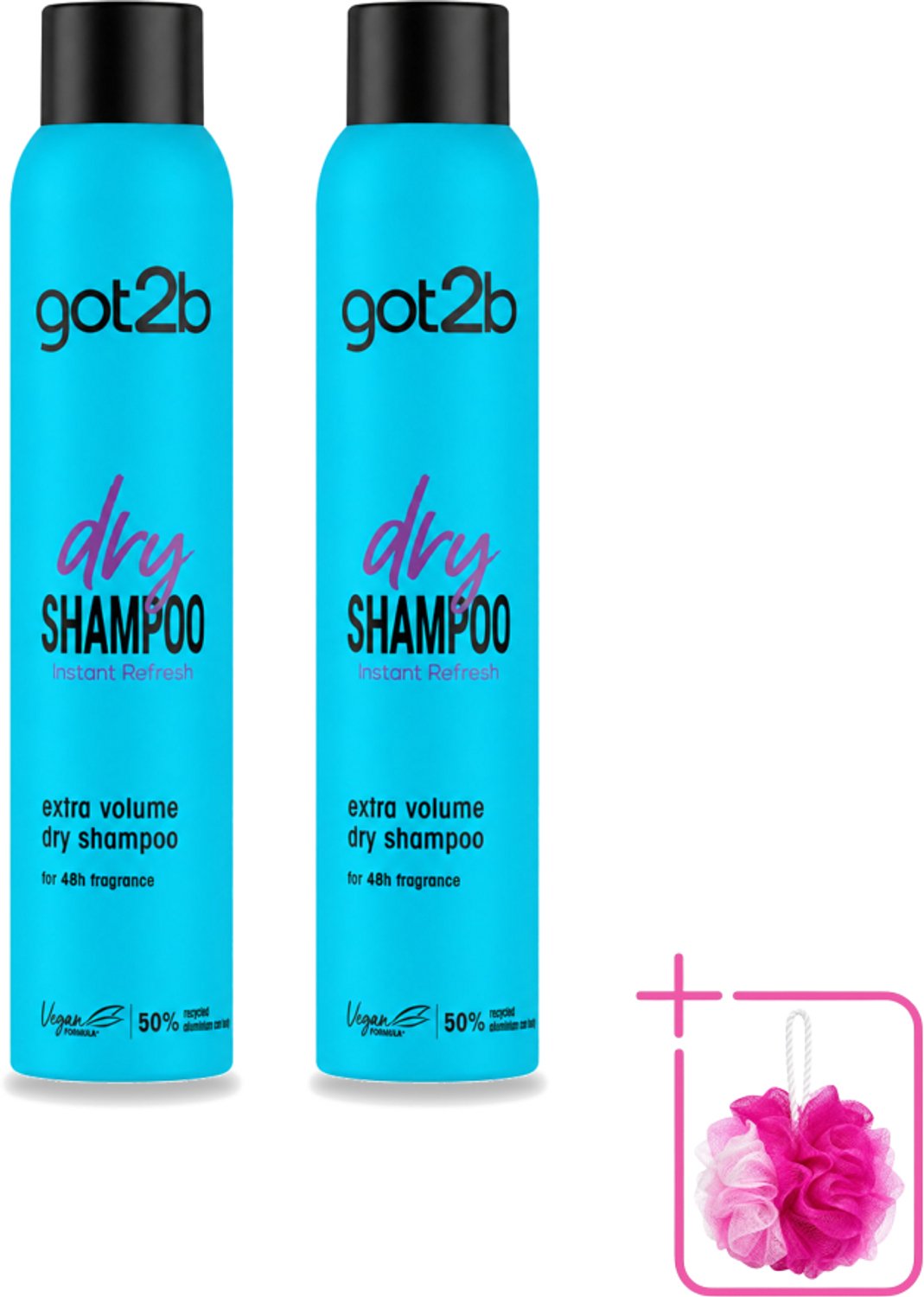 2 x Got2B - Droogshampoo - Fresh & Fabulous Volume - 200 ml - Bulkverpakking - Droogshampoo - Douchemop - Fris haar