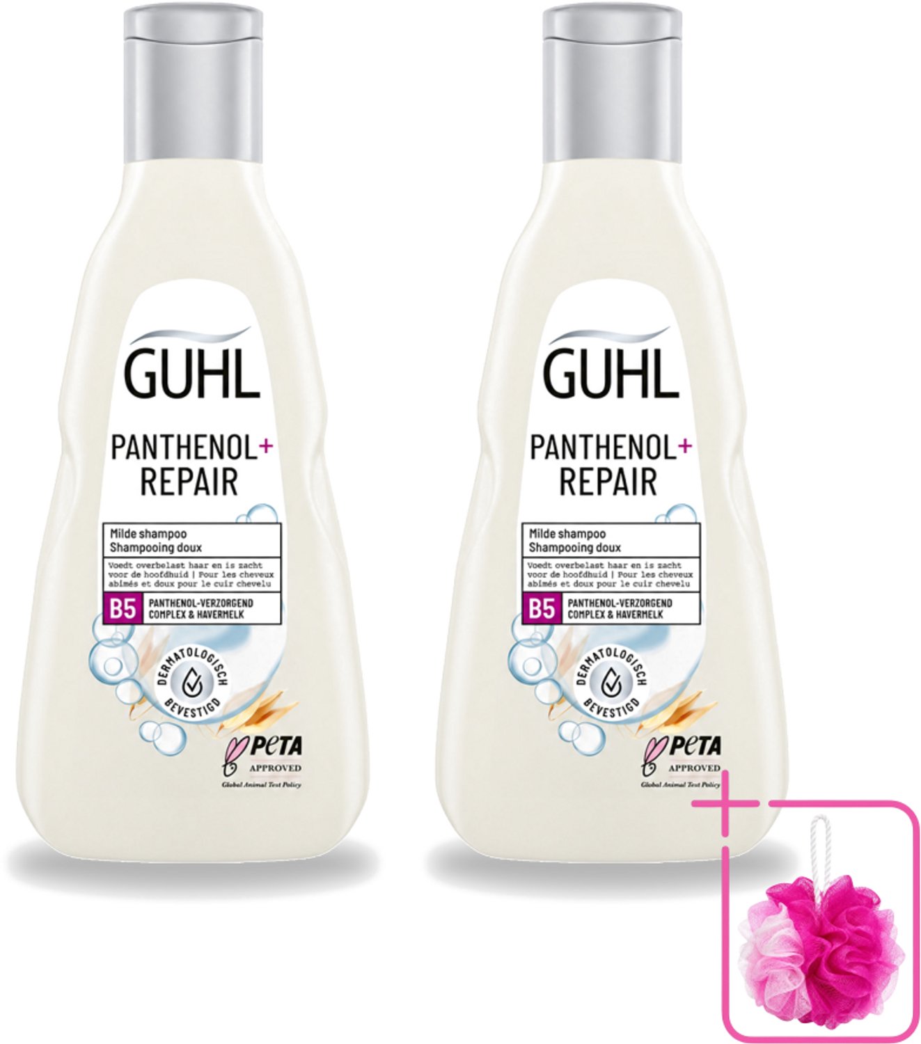 2 x Guhl – Shampoo – Panthenol+ Repair – 250 ml - Bulkverpakking - Hydratatie haar - Douchemop - Herstel shampoo