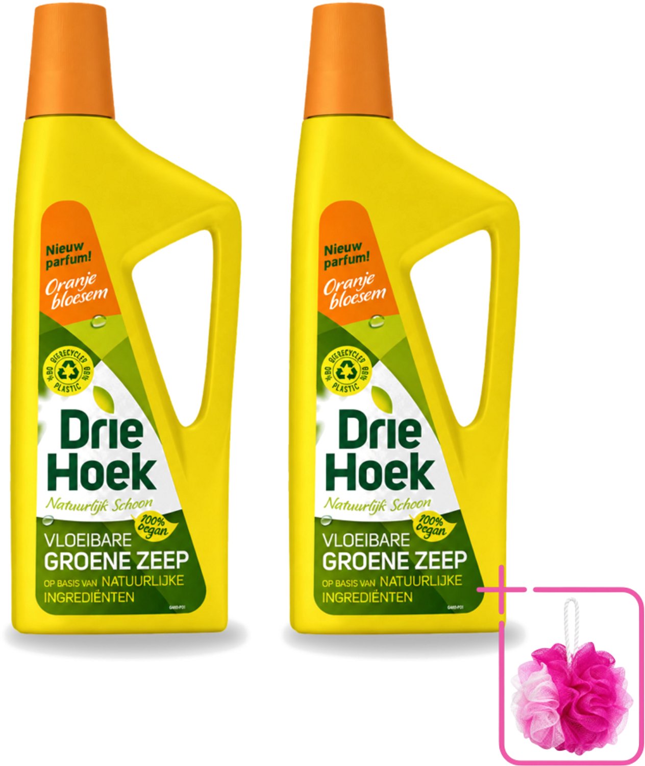 2 x Driehoek – Vloeibare Zeep – Oranjebloesem – 725 ml - Bulkverpakking - Schoonmaken - Natuurlijke zeep